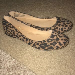 Cheetah print ballet flats